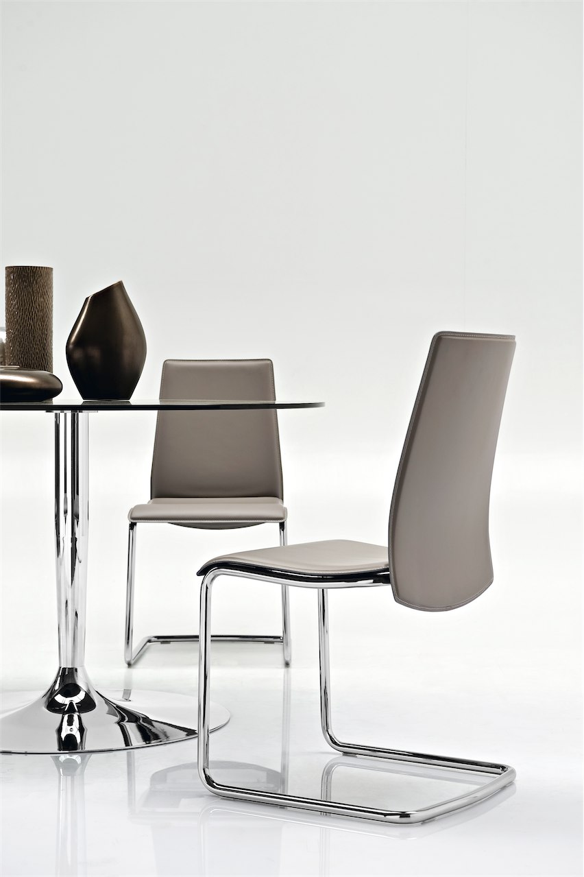 verchromt CB4005-VS Connubia Klarglas Tisch Planet Sicherheitsglas Metall by Calligaris