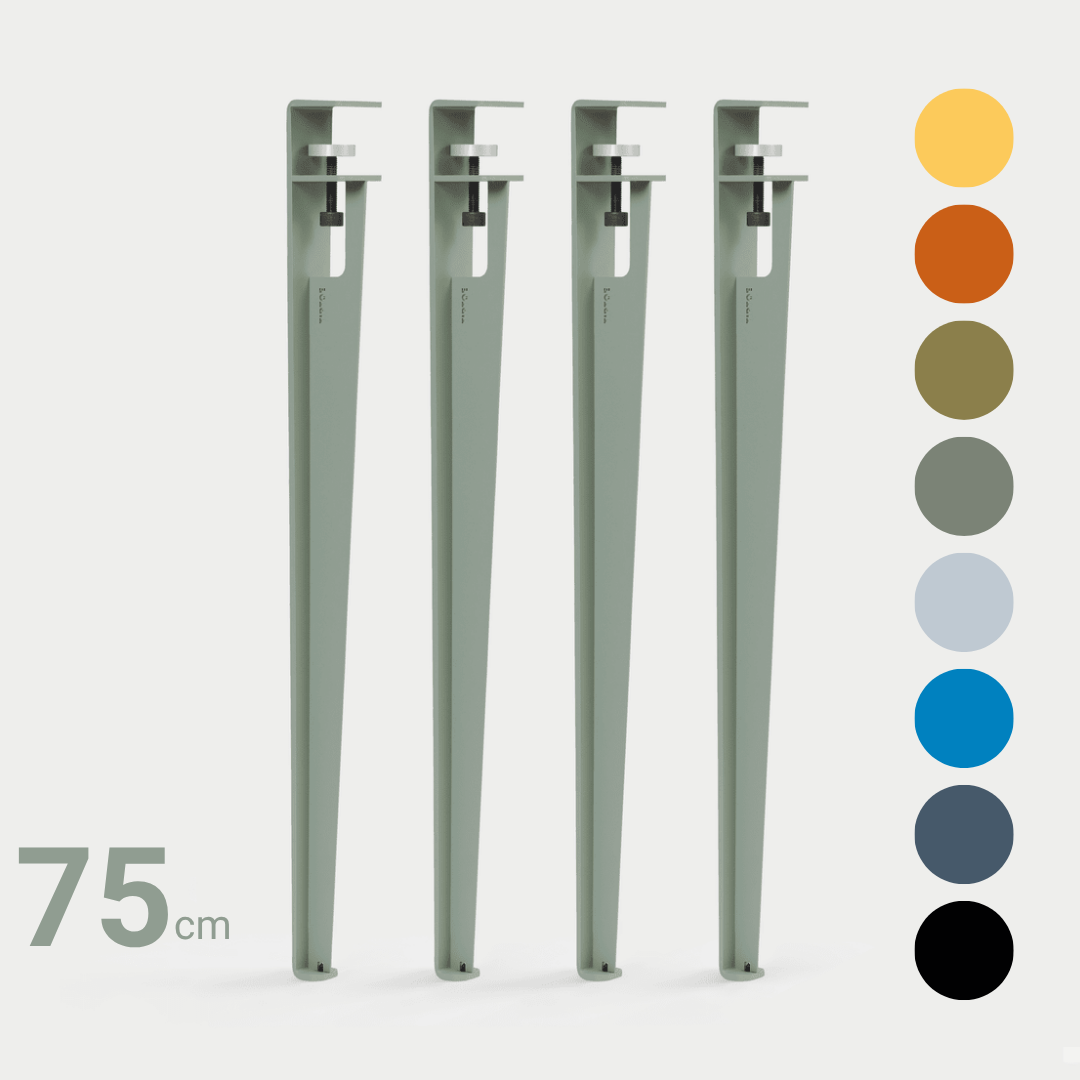 4er Set Tischbein STANDARD 75 cm von Tiptoe 