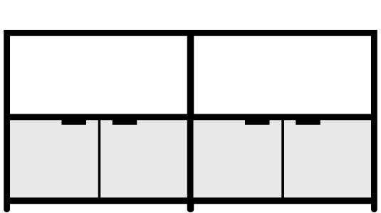 Sideboard 4 Türen