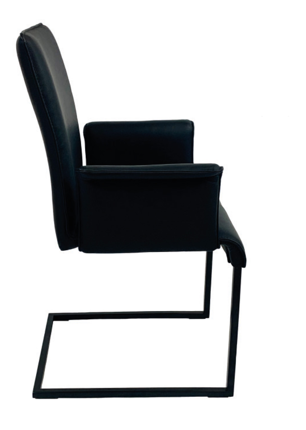 ronald_schmitt_freischwinger_lala_mit_armlehne_schwarz ronald_schmitt_freischwinger_lala_mit_armlehne_schwarz