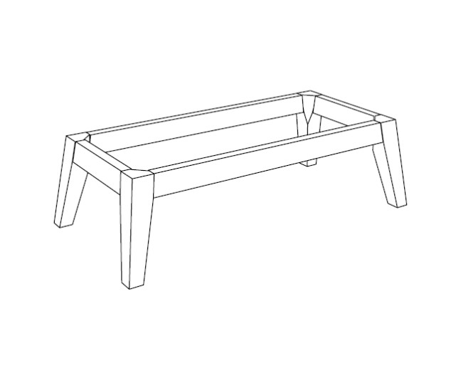 Gestell mit Beinen - Zubehör für Pantry Module von Ro Collection Gestell mit Beinen - Zubehör für Pantry Module von Ro Collection