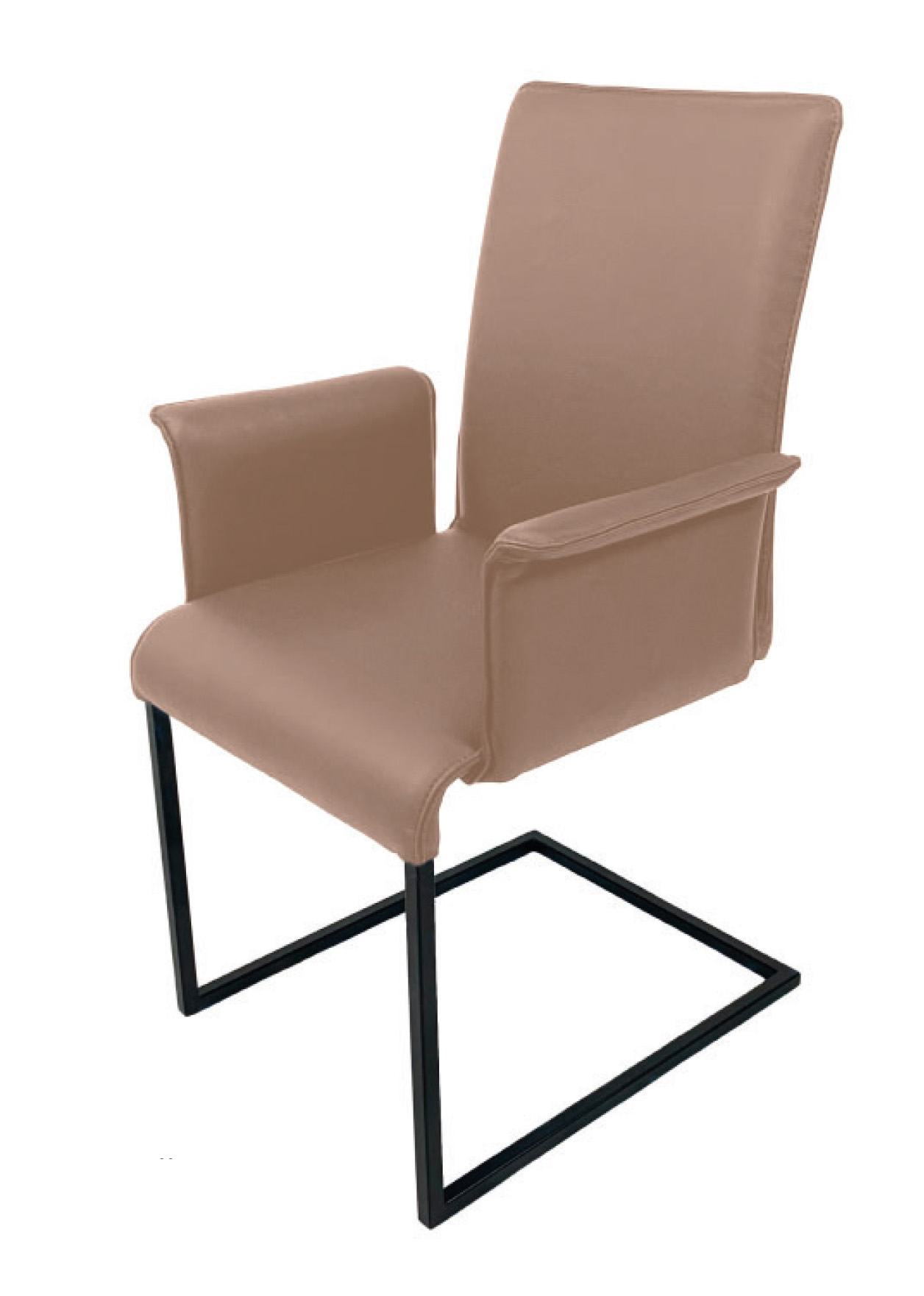 ronald_schmitt_freischwinger_lala_mit_armlehne_mocca ronald_schmitt_freischwinger_lala_mit_armlehne_mocca