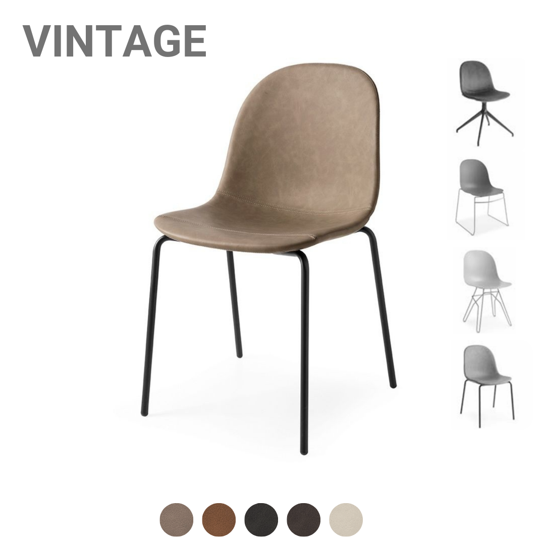 Stuhl Academy VINTAGE mit verschiedenen Gestellarten
